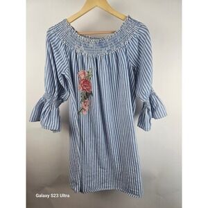 Mile Gabrielle, sz 1X, dress peasant sleeves